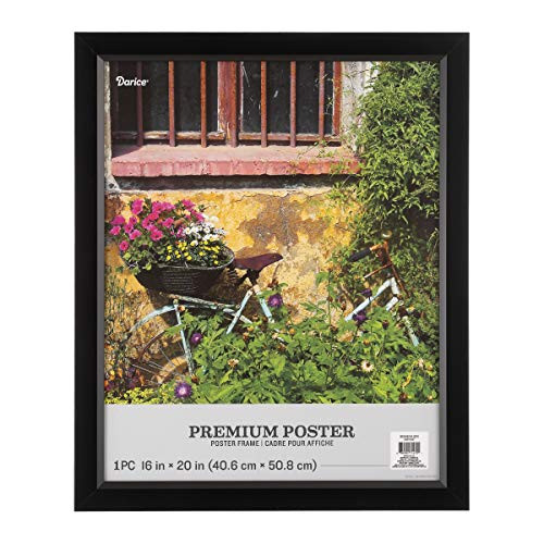 Darice Premium Black, Plastic, 16 x 20 Inches Poster Frame