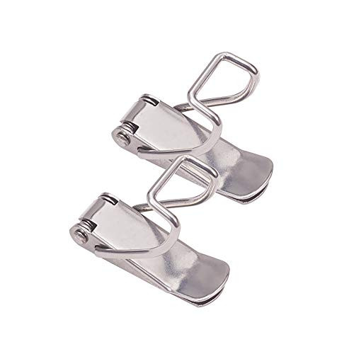 MroMax Spring Loaded Toggle Latches, 75mm Length Stainless Steel 201 Hasps Clamps for Case Box Trunk Catches, Pack of 2