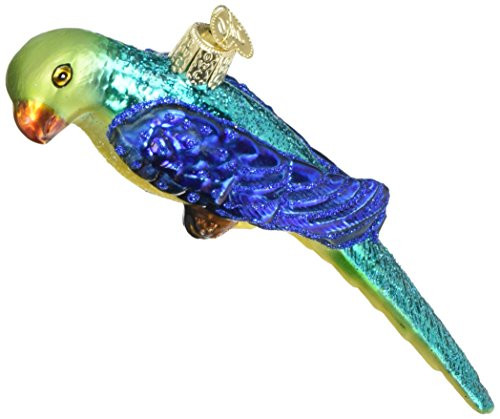 Old World Christmas Parakeet Glass Blown Ornament Old World Christmas Parakeet Glass Blown Ornament