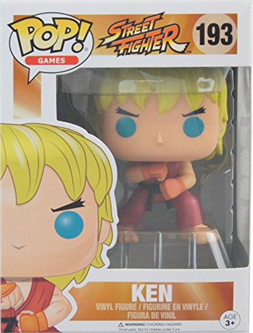 Funko Pop Street Fighter Ken Exclusive Vinyl Figure #193 Funko Pop Street Fighter Ken Exclusive Vinyl Figure #193
