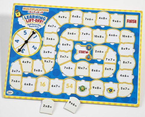 Didax Educational Resources Learning Lift-Off! Multiplication x6-9 Game