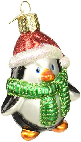 Old World Christmas Playful Penguin Glass Blown Ornament