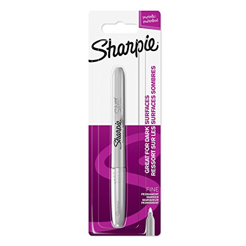 Sharpie Permanent Marker | Fine Tip | Silver | 1 Count