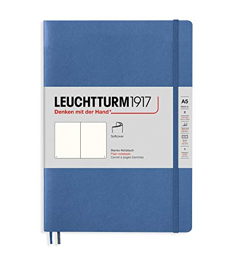 Leuchtturm1917 Special Edition Muted Colors Softcover A5 Medium Plain Notebook - Denim