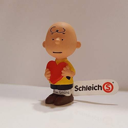 Peanuts Charlie Brown Holding a Heart Miniature Figurine (Schleich) Peanuts Charlie Brown Holding a Heart Miniature Figurine (Schleich)