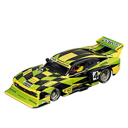 Carrera USA 20030832 Digital 132 Ford Capri Zakspeed Turbo Jürgen Hamelmann Team No. 4 Slot Car Racing Vehicle, Green