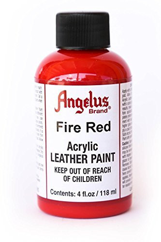 Angelus Leather Paint 4oz-Fire Red