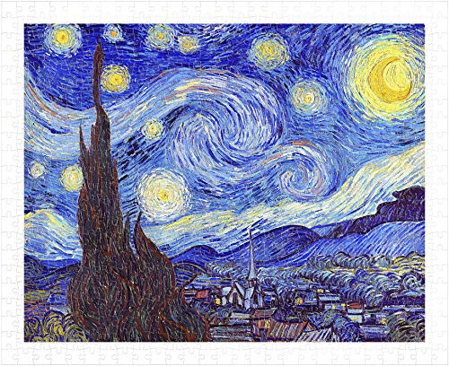 Pintoo - H1758 - Vincent Van Gogh - The Starry Night, June 1889 - 500 Piece Plastic Puzzle