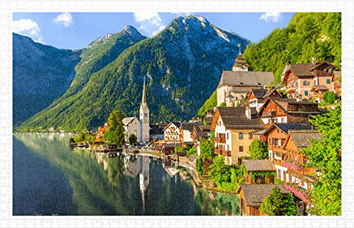 Pintoo - H1785 - Lakeside Village of Hallstatt, Austria - 1000 Piece Plastic Puzzle