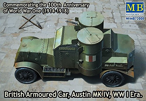 Master Box Models 1/72 British Armoured Car "Austin" Mk.IV WWI Era Vehicle Kit Master Box Models 1/72 British Armoured Car "Austin" Mk.IV WWI Era Vehicle Kit