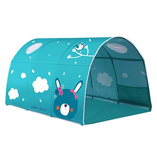 USDREAM Children's Tunnel for 90-100cm in Width Loft Bed Bunk Tent, Green