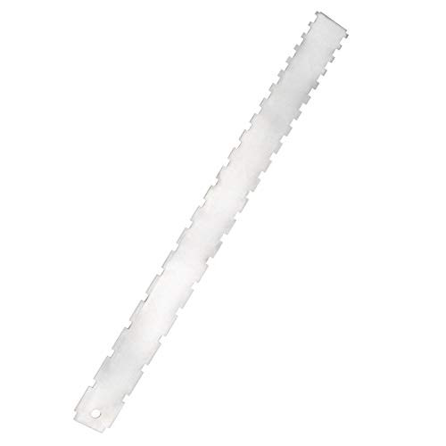 SING F LTD 42cm Guitar Luthiers Tool Guitar Neck Notched Straight Edge Fingerboard Ruler for Electric Guitars Measuring