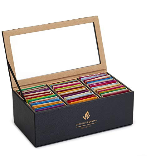 Stash Herbal and Decaf Tea Bags Sampler Box - 50 count, 25 Flavors - Assortment Variety Pack Gift Set