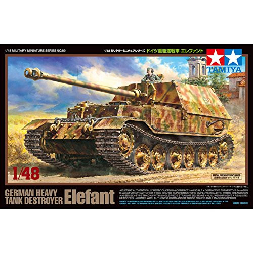 Tamiya America, Inc 1 48 German Heavy Tank Destroyer Elefant, TAM32589