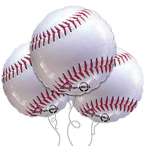 Baseball 18" Mylar Balloon 3pk by Anagram