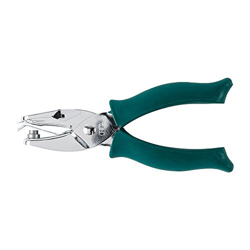 Fiskars 123520-1002 Lia Griffith Softgrip Circle Punch 1/4 inch, Teal Green