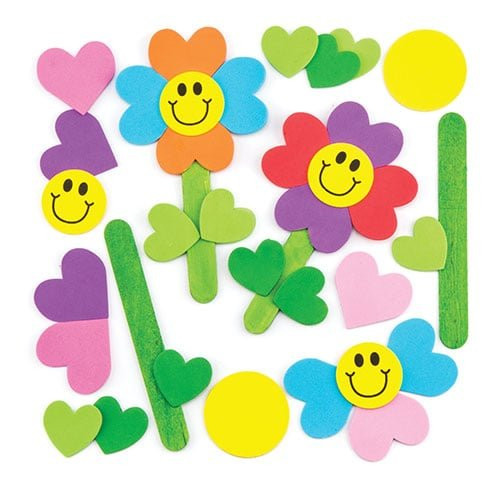 Baker Ross Love Heart Flower Kits for Children to Make Decorate and Display - Creative Valentines Craft Set for Kids (Pack of 6) Baker Ross Love Heart Flower Kits for Children to Make Decorate and Display - Creative Valentines Craft Set for Kids (Pack of 6)