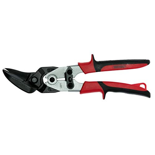 Teng Tools Aviation Tin Snips - Offset/Left Cut Regular Tin Cutting Shears - 494