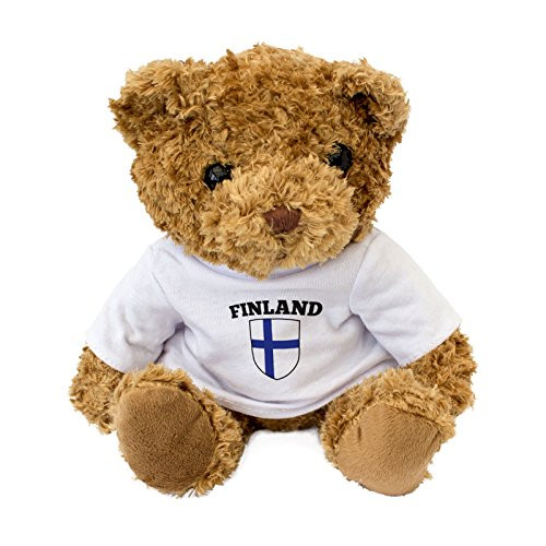 New - Finland Flag - Teddy Bear - Cute and Cuddly - Gift Present Birthday Xmas