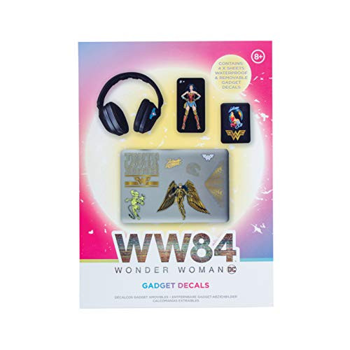 Paladone DC Comics Wonder Woman 1984 Gadget Decals, 4 Sheets
