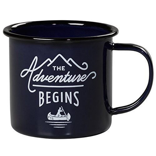 Gentlemen's Hardware Sportsman's Outdoor Camping Enamel Mug, 1 EA, Navy