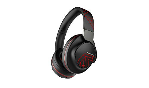 PowerLocus Active Noise Cancelling Headphones, Bluetooth Over-Ear Headphones with Noise Reduction, 70Hrs Playtime, Wireless Headphones, Hi-Fi Deep Bass, Foldable with Microphone (Black/Red) PowerLocus Active Noise Cancelling Headphones, Bluetooth Over-Ear Headphones with Noise Reduction, 70Hrs Playtime, Wireless Headphones, Hi-Fi Deep Bass, Foldable with Microphone (Black/Red)