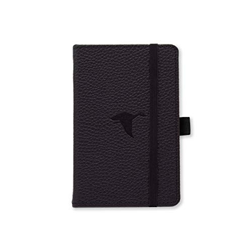 Dingbats Wildlife Dotted Hardcover Notebook - PU Leather, Perforated 100gsm Ink-Proof Paper, Pocket, Elastic Closure, Pen Holder, Bookmark (Black Duck, Pocket A6 (3.2 x 5.7))