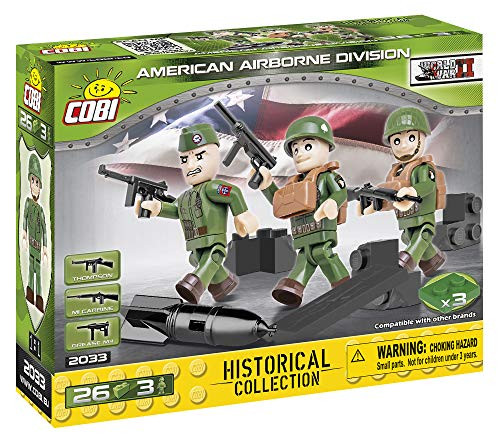 COBI Historical Collection American Paratroopers, American Airborn Division, Multicolor