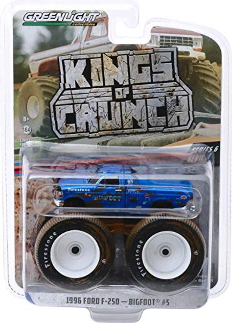 Greenlight 49060-F Kings of Crunch Series 6 - Bigfoot #5-1996 Ford F-250 Monster Truck Dirty Version 1/64 Scale Greenlight 49060-F Kings of Crunch Series 6 - Bigfoot #5-1996 Ford F-250 Monster Truck Dirty Version 1/64 Scale
