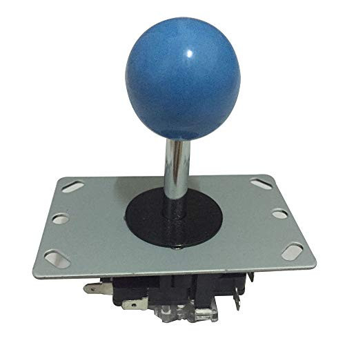 Tongmisi 8 Way Arcade Joystick Long Shaft Fighting Stick with Microswitch for Arcade Game Console Machine (Blue)