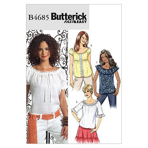 BUTTERICK PATTERNS B4685 Misses' Top, Size FF (16-18-20-22)
