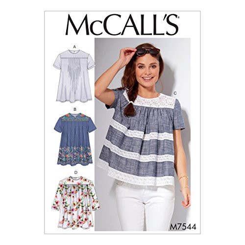 McCall's Patterns M7544A50 Misses' Pleated or Gathered Tops