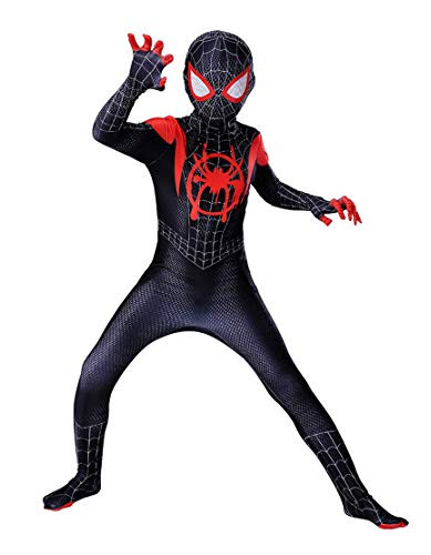 Superhero Spandex Suit Kids Pretend Play Costume Full Bodysuit Zentai Suit,L