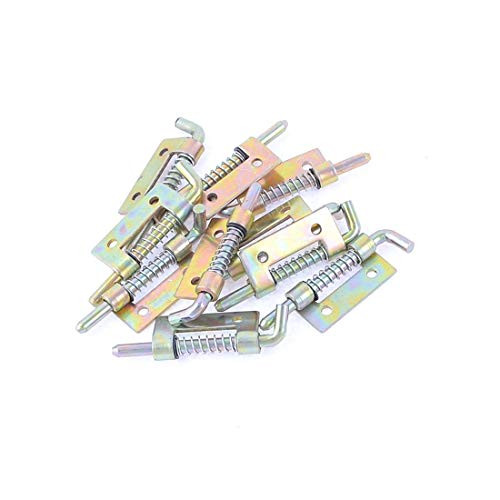 Liberty.10 x Fixed Type Metal Spring Loaded Barrel Bolt Latch Bronze Tone