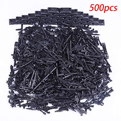 Lingxuinfo Military Army Weapons and Accessories Set, 500Pcs Weapon Accessories Block Building Toy Sets Compatible Major Brand