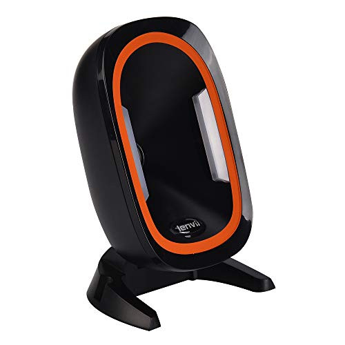 LENVII QR 1D & 2D Barcode Scanner Imaging Sensor Barcode Scanning with LED Work Indicator,Automatic and Continuous Scanning? Platform Topspeed Barcode Reader with a Large scan window-D2200