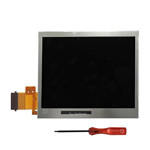 lenboes Original Bottom Lower LCD Screen Display Replacement for Nintendo DS Lite DSL NDSL with Opening Tool