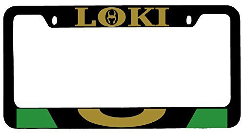 Mark Reynolds Loki Black Metal License Plate Frame Video Game Theme Super Heroes