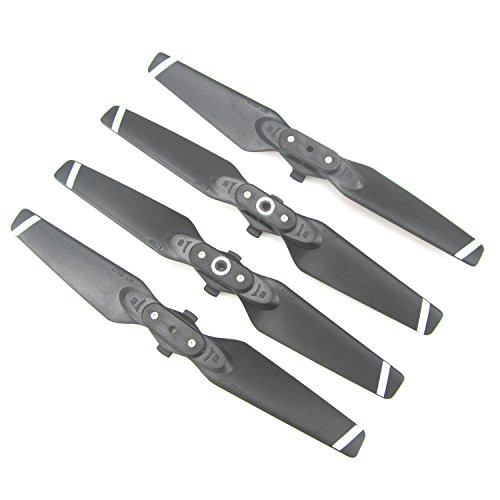 PENIVO 4pcs Quick-release Folding Prop Propeller for DJI Spark Drone Quadcopter (White)