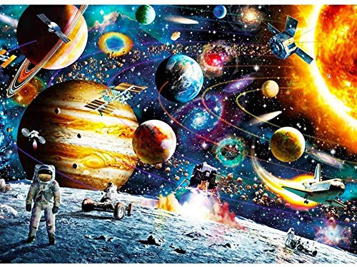 1000 Pieces Jigsaw Puzzles for Adults Kids, Space Traveler Jigsaw Puzzle Intellectual Game Learning Decompression Toys