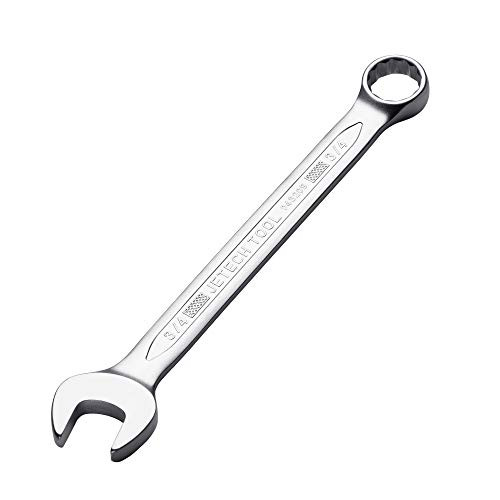 Jetech 3/4 Inch Combination Wrench - Durable SAE Inch Cr-V Steel High Strength Spanner in Sand Blasted Finish