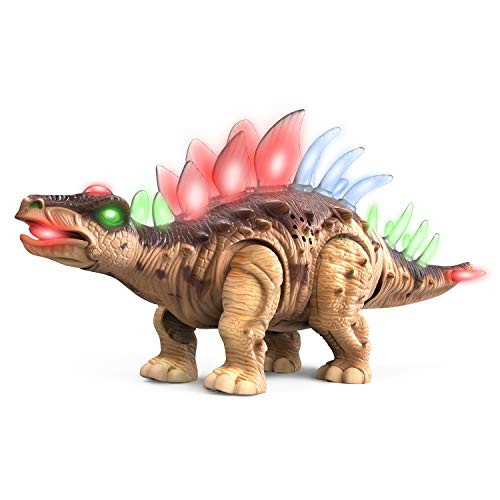 Reimotkon Dinosaur Toys, Electronic RC Toys Educational Walking Realistic Dinosaur with Lights and Sounds, Electronic Dino Toy for Boys and Girls
