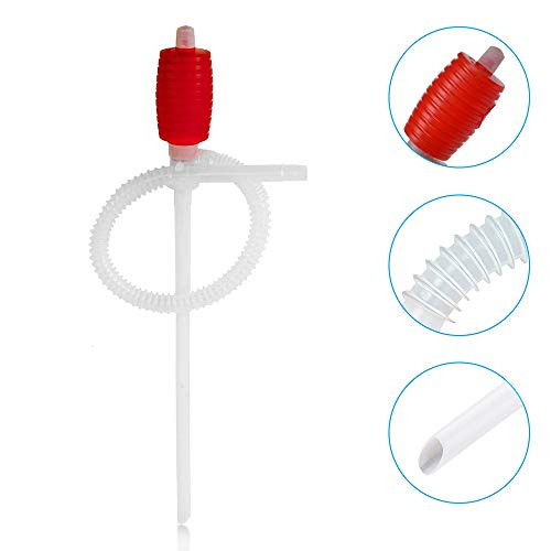 MICTUNING Liquid Water Transfer Siphon Pump, Squeezing Syphon for for Fuel Gas Oil Gasoline, Multi-Use Hand Fuel Pump