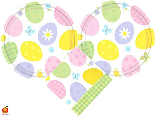 Eggstravaganza Spring Party Supplies Bundle with Lunch Plates and Luncheon Napkins for 20 Guests