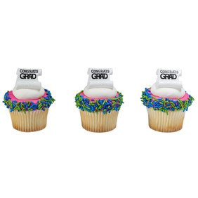 New DecoPac Grad Diploma Cupcake Rings (24-Count) 