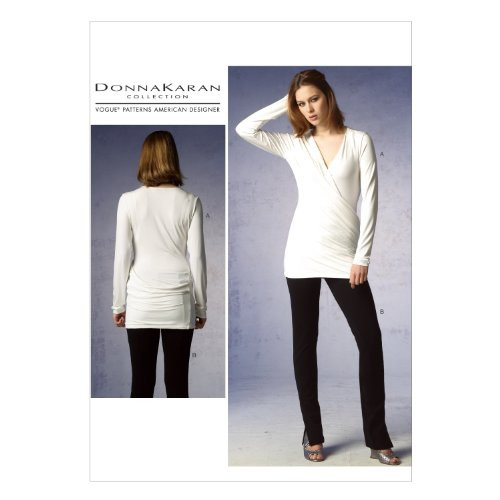 Vogue Patterns V1378 Misses' Top and Pants Sewing Template, Size AX5