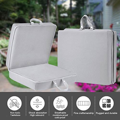 GUOfeudallord Kneeling Pad for Gardening, High Density Memory Sponge Kneeling Pad Extra Thick Kneeling Mat with Carry Handles for Gardening Housework