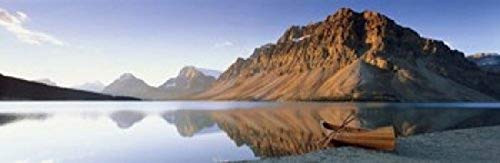 Posterazzi PPI108388L Canoe at the lakeside Bow Lake Banff National Park Alberta Canada Poster Print, 36 x 12 Posterazzi PPI108388L Canoe at the lakeside Bow Lake Banff National Park Alberta Canada Poster Print, 36 x 12