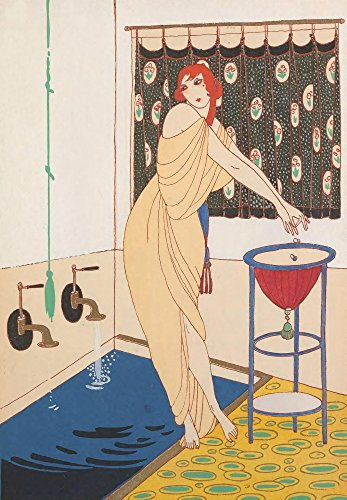 Posterazzi Modes et manieres d'aujourd'hui 1913 Le Bain Poster Print by Charles Martin, (18 x 24)