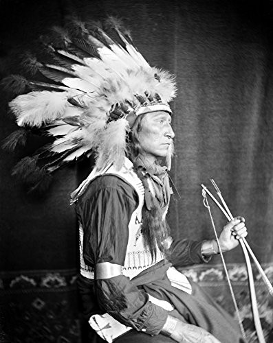 Sioux Chief C1900 Nchief Lone Bear An Oglala Sioux Native American From Buffalo BillS Wild West Show Wearing A Breastplate And War Bonnet And Holding A Bow And Arrow Photograph By Gertrude KSebier C19